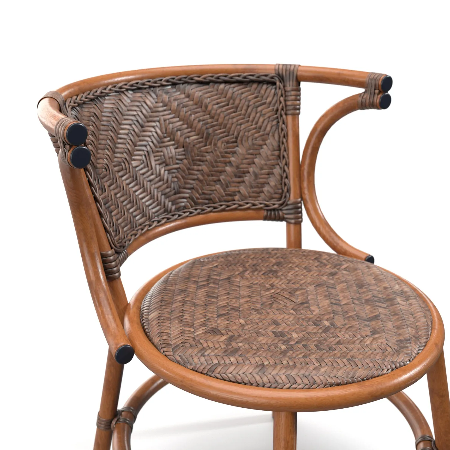 Haskett 2 Person Oval Outdoor Dining chair PBR 3D Model_05